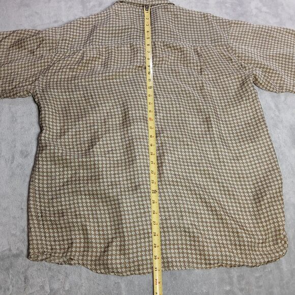 Lot Of 2 Bruno Silk Shirts XL Geometric Short Sleeve Button Up Italian Designed - Picture 11 of 11